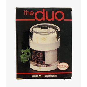 Woodard Charles The Duo Salt Pepper Grinder 1988 Stainless Steel Nylon Reinforce